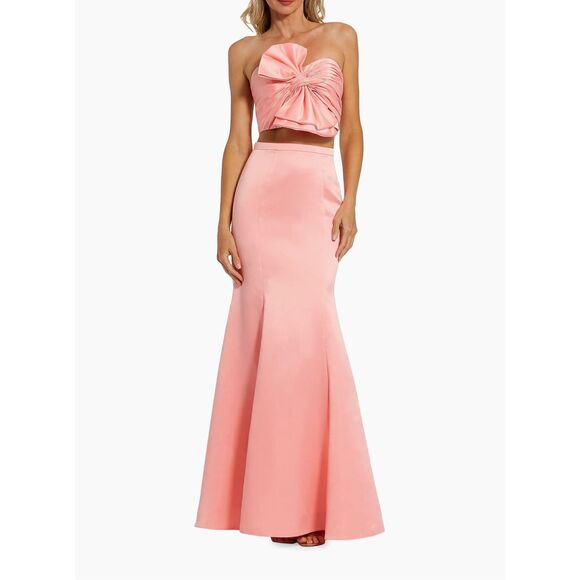 NWT Mac Duggal Strapless Bow Top & Mermaid Skirt 2-Piece Set Size US6 $398 - Picture 1 of 7